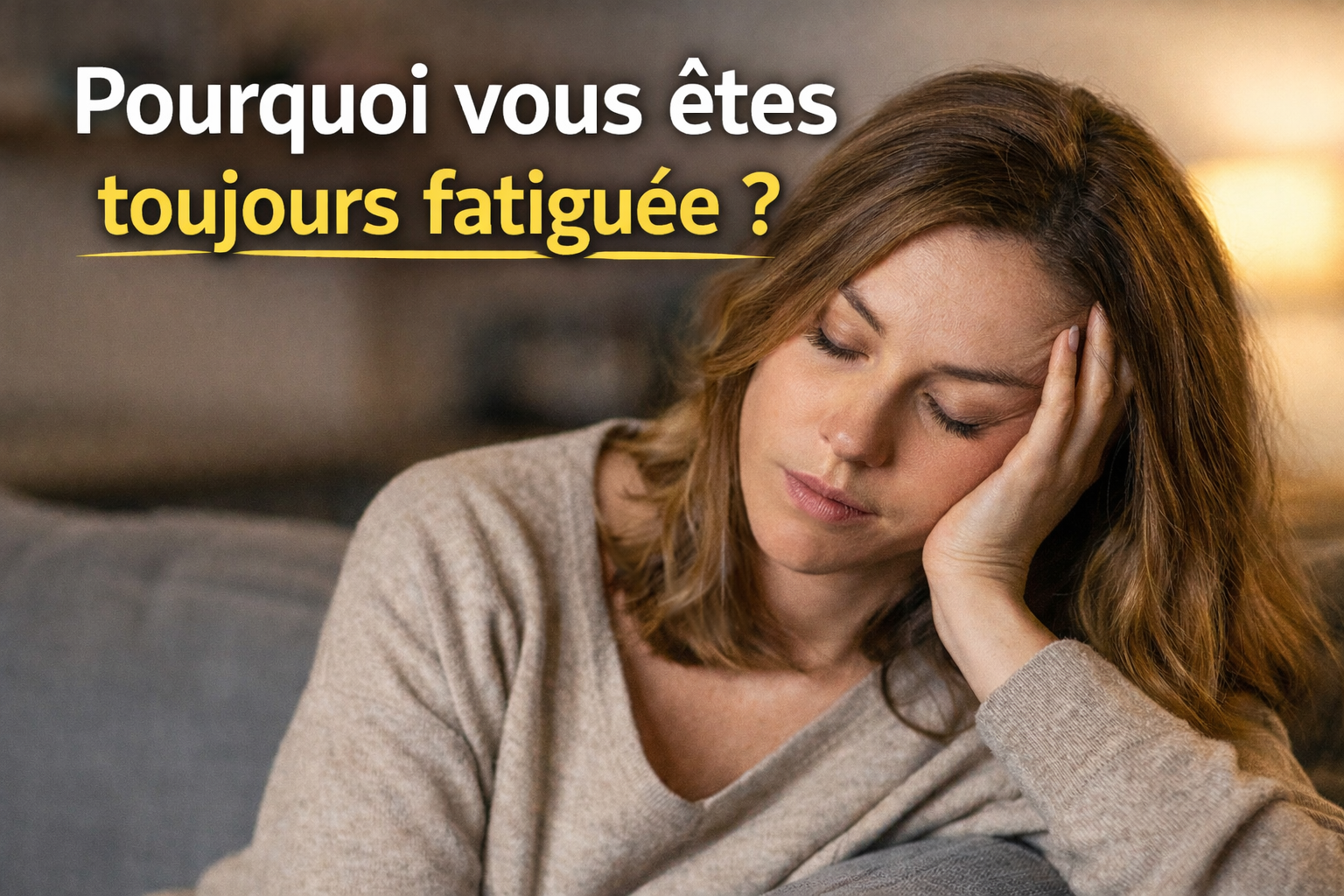 femme fatiguee manque energie epuisement